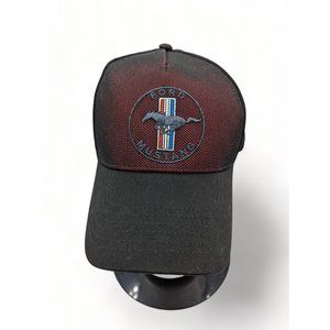 Ford Mustang Nesh Structured Peak Adjustable Closure Baseball Cap Trucker Hat